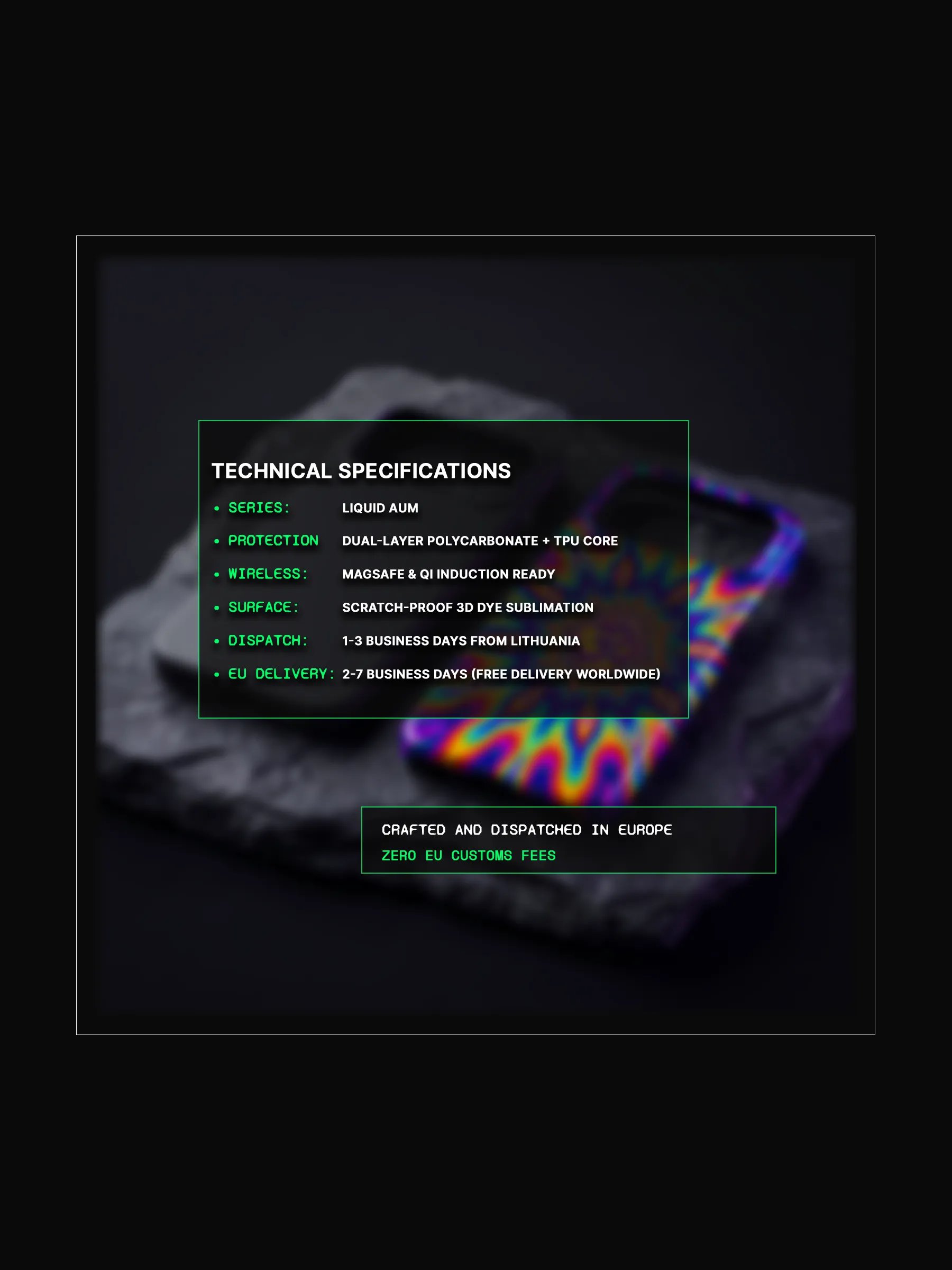 Artifact 01: Liquid Aum Resonance - Dual-Layer Tough Phone Case product image (5)