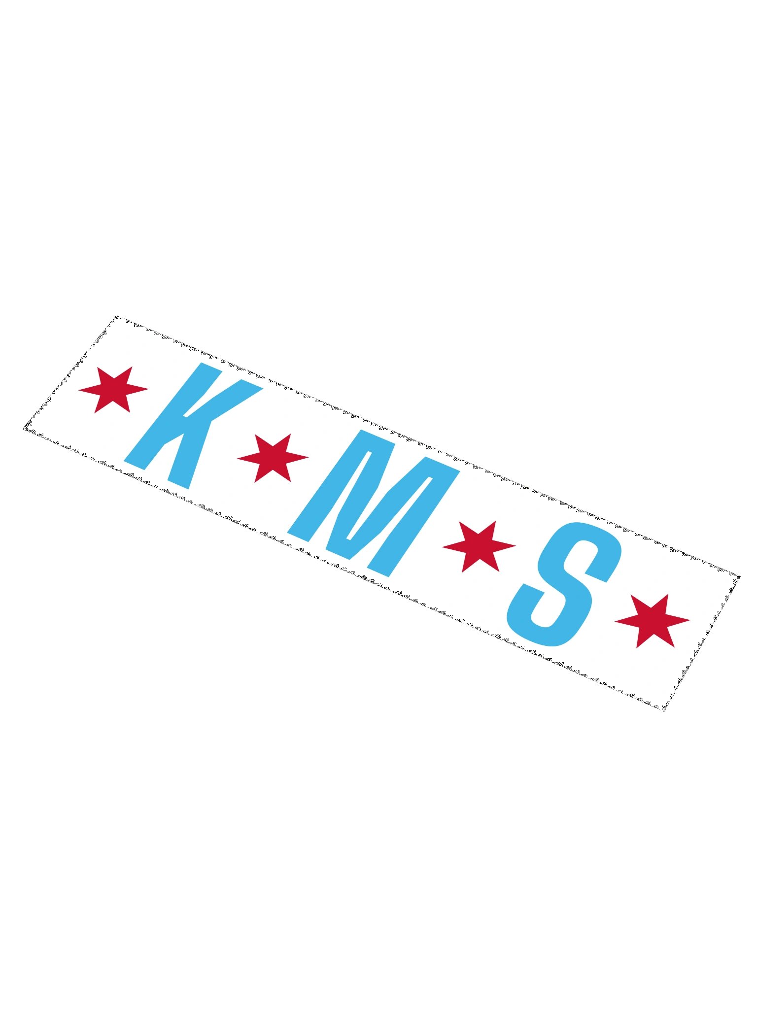 KMS Chicago Star Bumper Sticker product image (1)