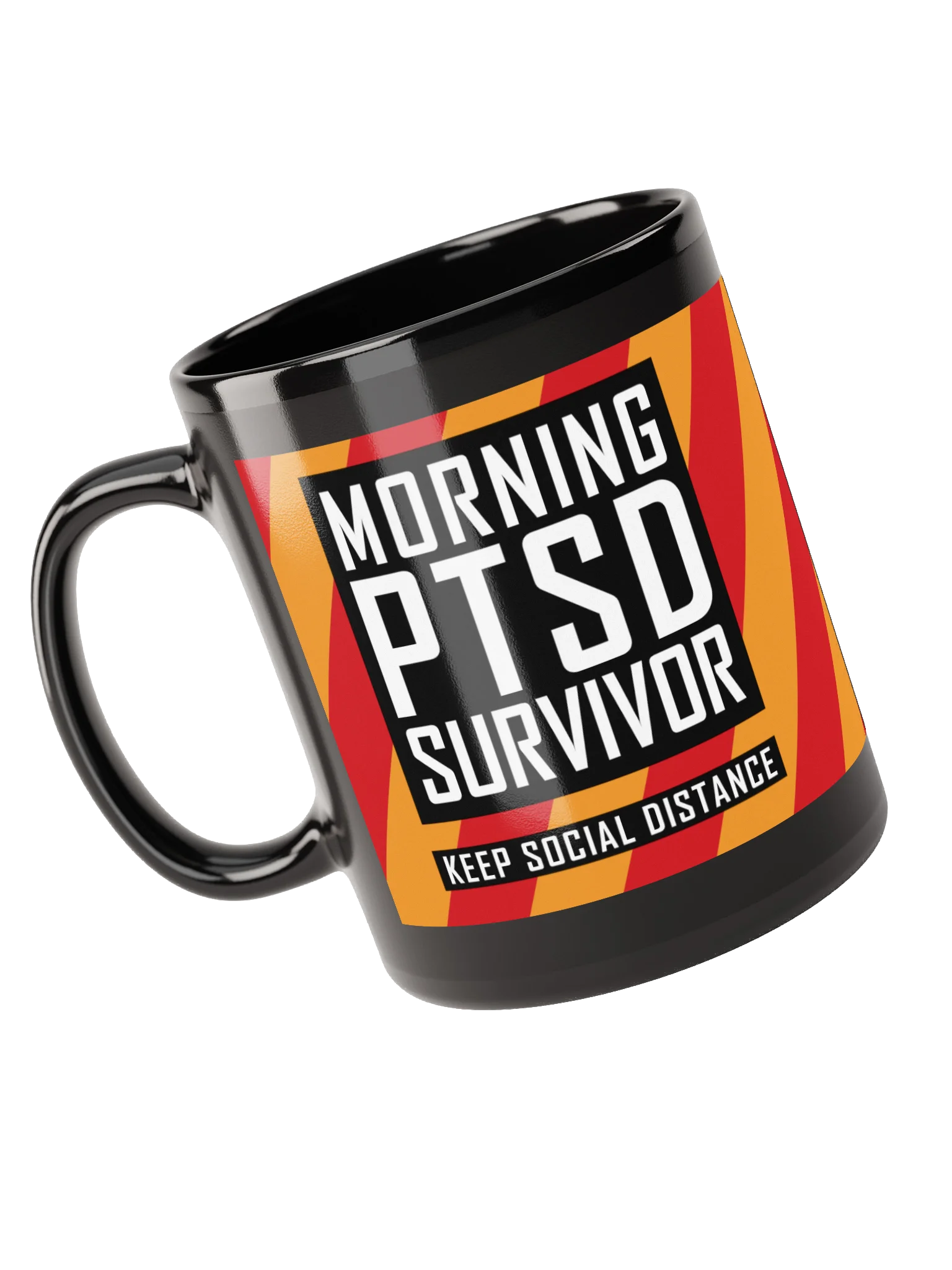 Morning PTSD Black Gloss Mug product image (3)