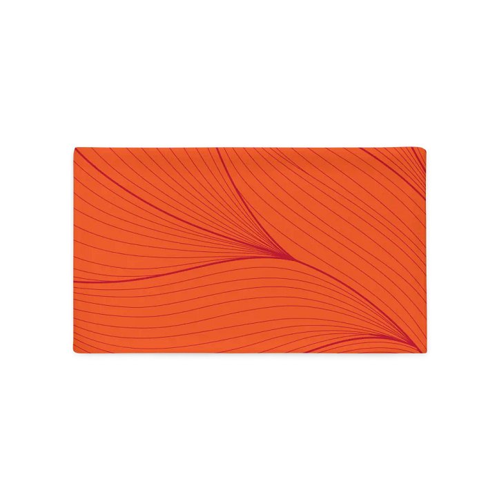 Flowing Lines Orange Pillowcase product image (5)