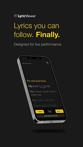 Built a super simple lyric viewer app because I couldn’t find one that didn’t break my flow live.

Started as a little side p...