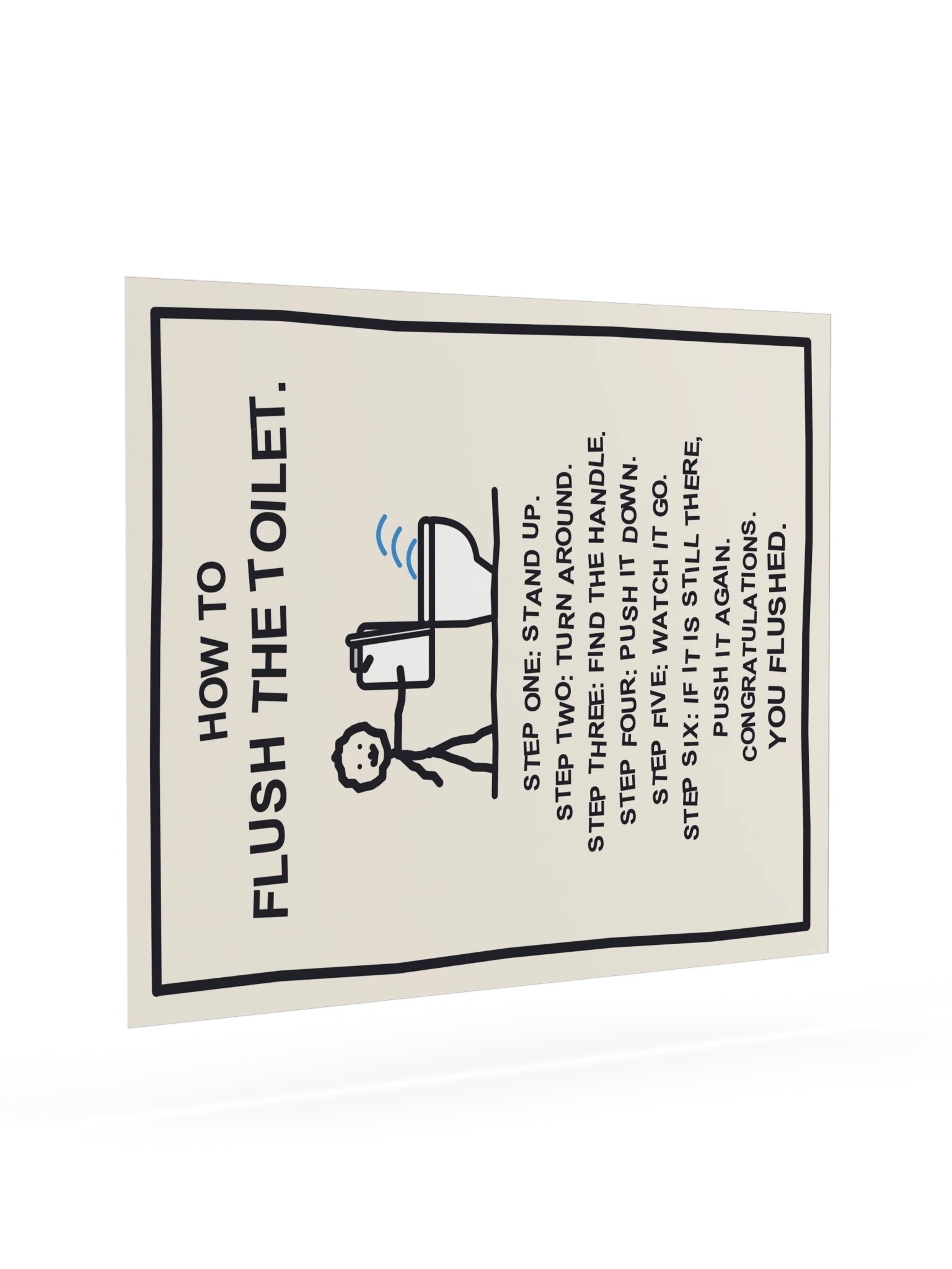 How to Flush the Toilet (Bathroom Sign) product image (21)