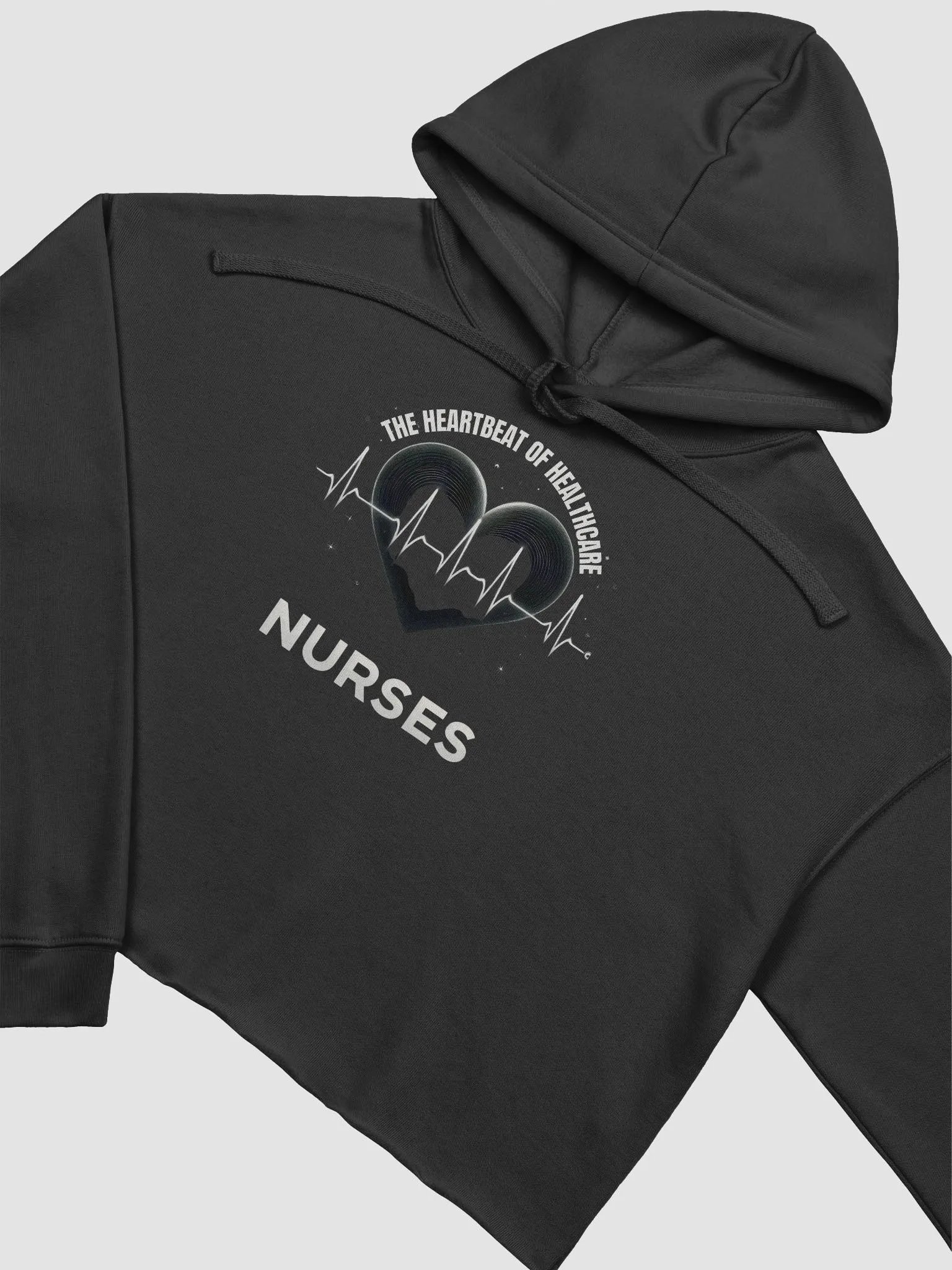 The Heartbeat Collection: Nurses Edition Crop Hoodie product image (3)