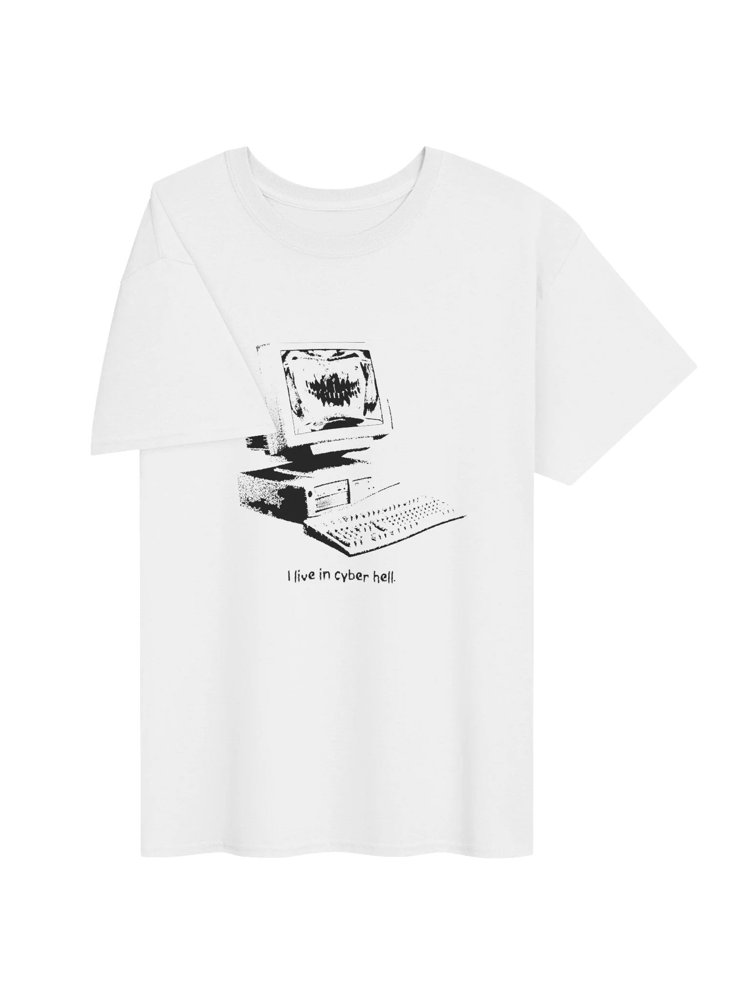 Cyber Hell White Tee product image (3)