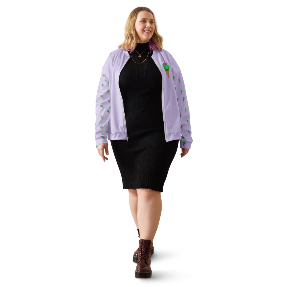 Cactus Cone Bomber Jacket - Lavender product image (5)