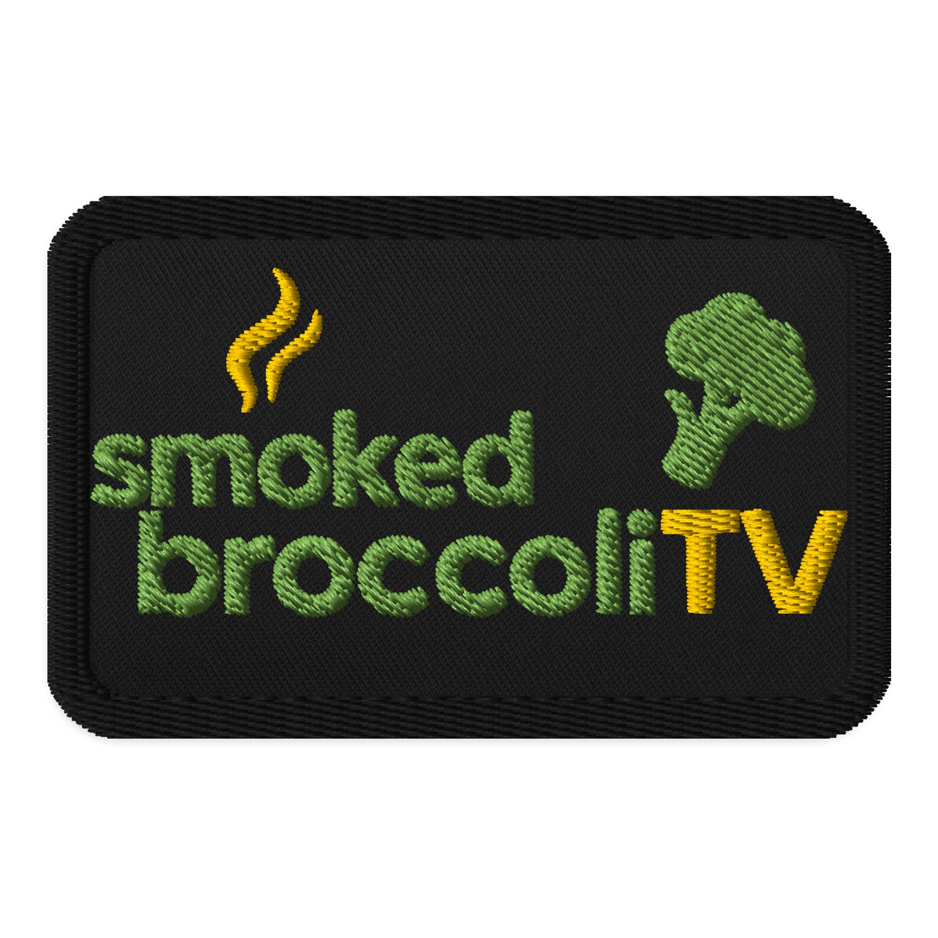 smokedbroccoliTV embroidered patch product image (1)