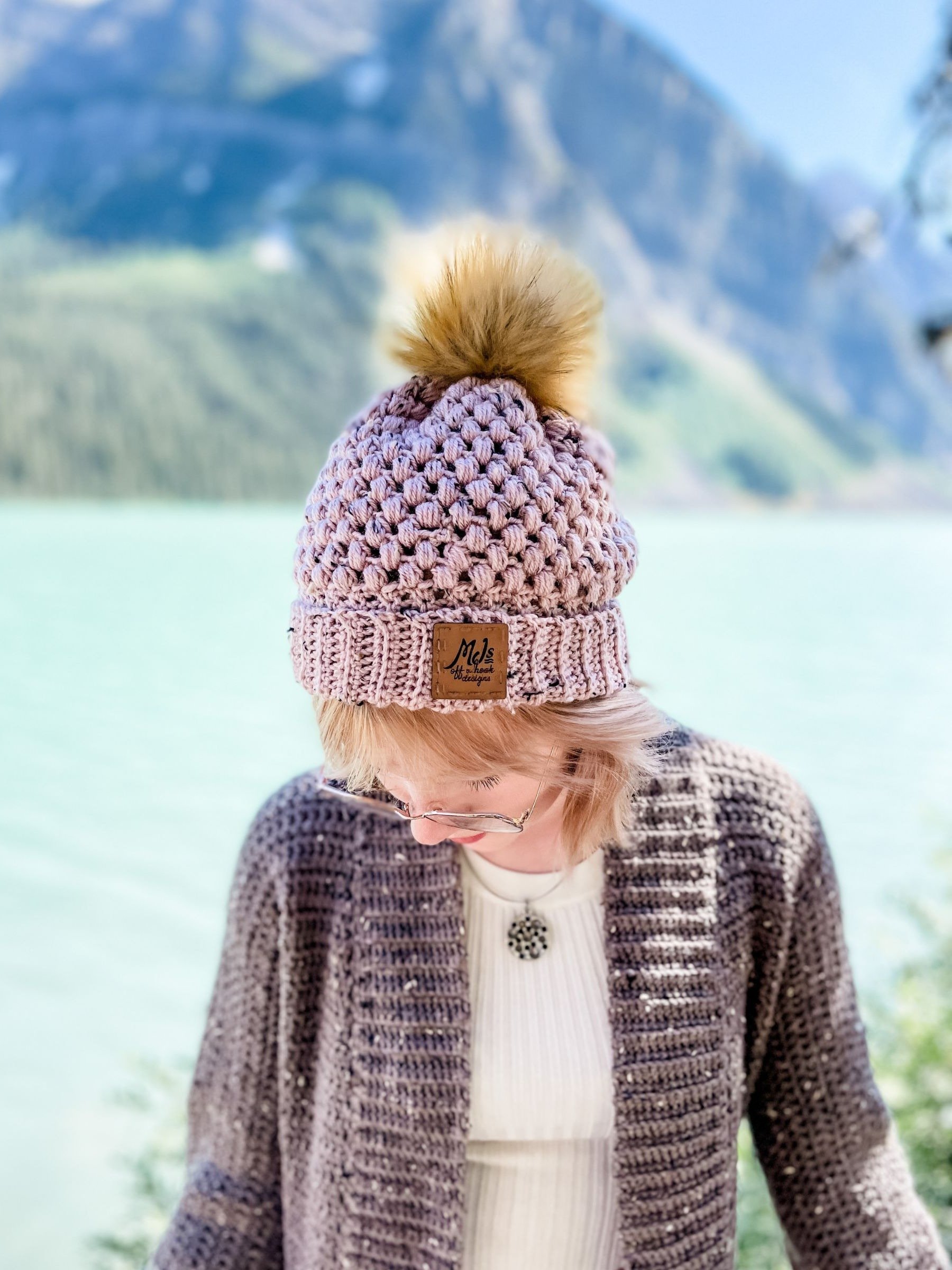 Pebble Puff Stitch Hat Crochet Pattern product image (7)