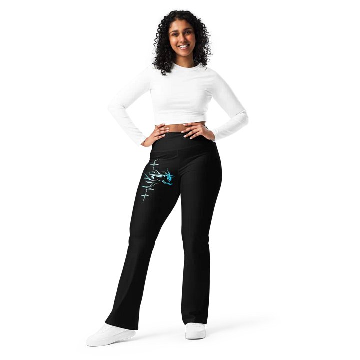 Horse Heartbeat Crossover Leggings with Pockets product image (2)