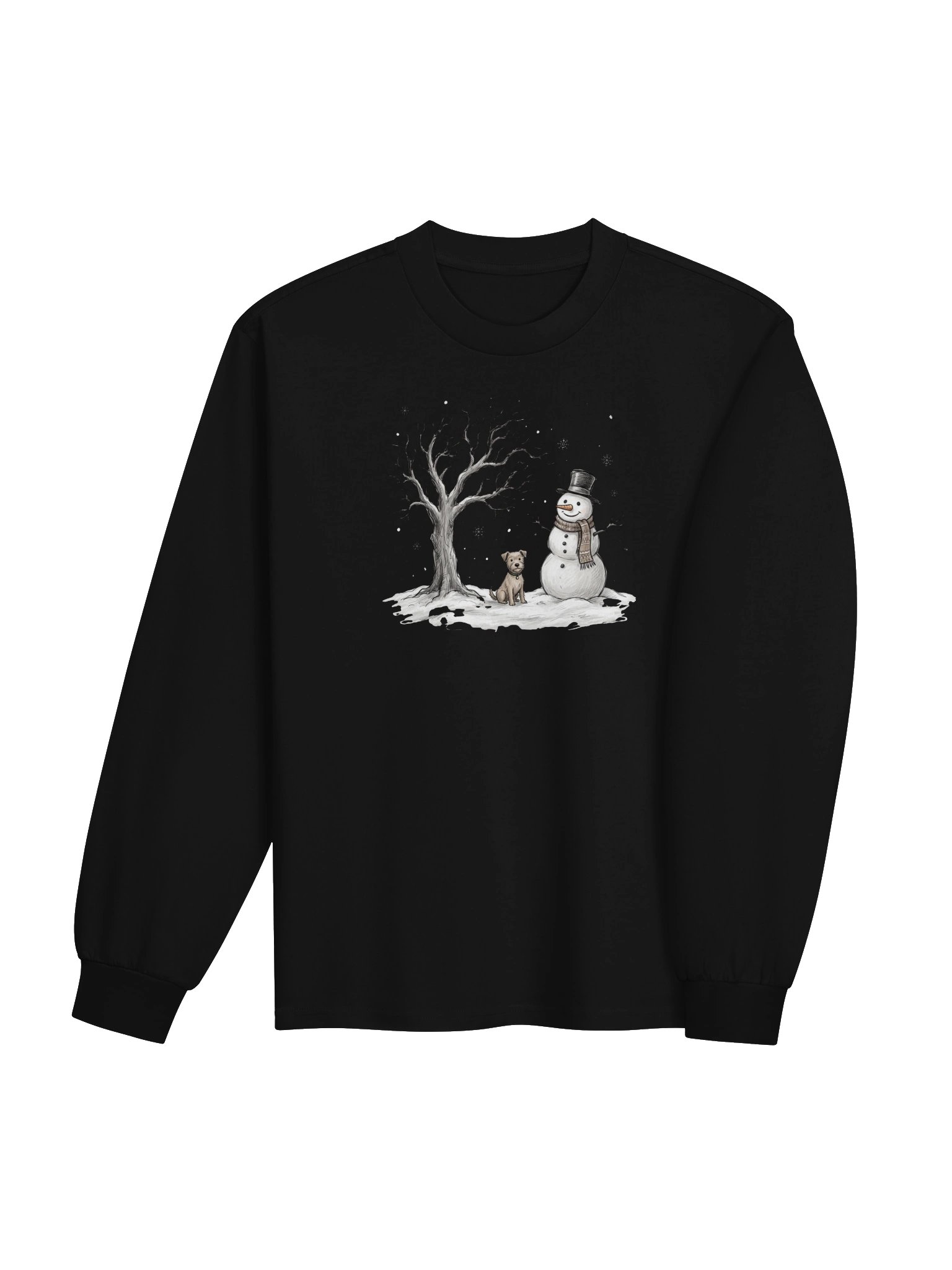 Vintage Snowman & Puppy Winter Sweatshirt product image (23)