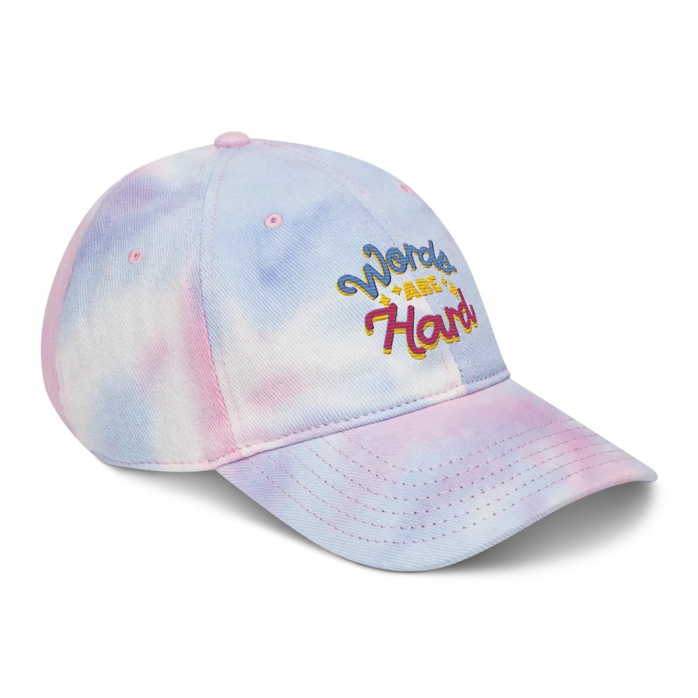 Words Are Hard Tie-Dye Hat product image (45)