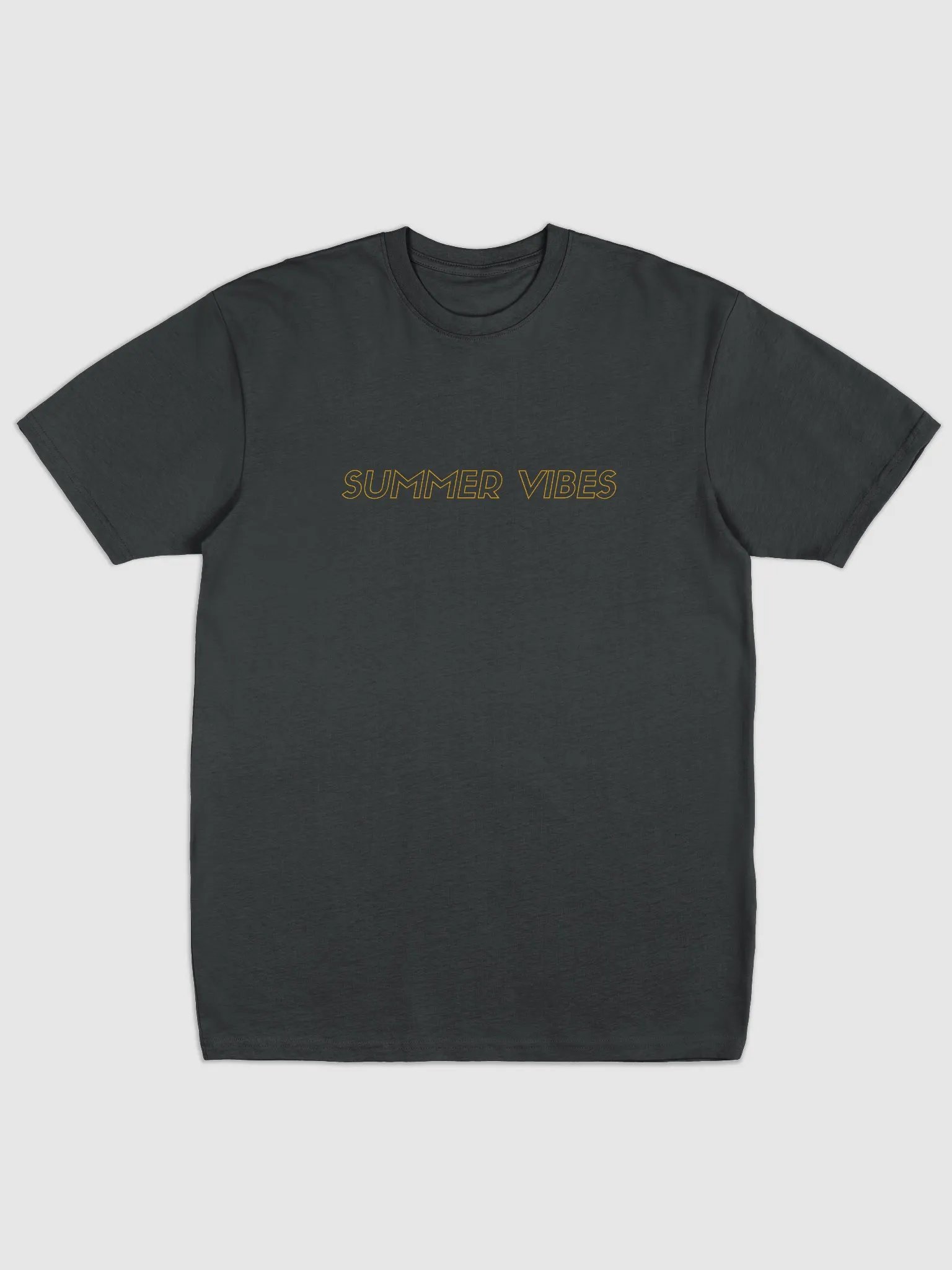 Summer Vibes Outline Men Oversize Fit T-Shirt - Black product image (2)