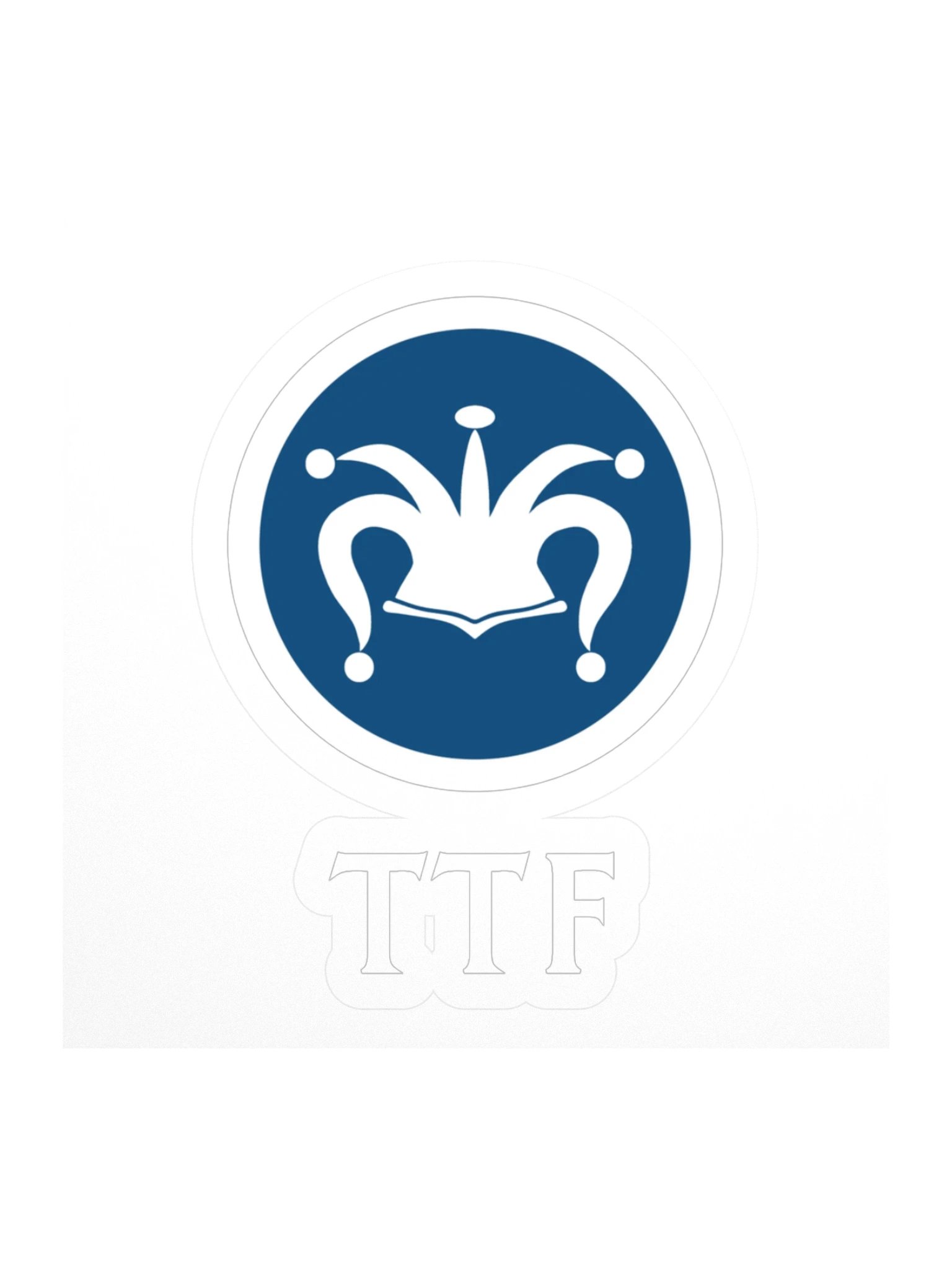 TTF White Logo Sticker product image (1)