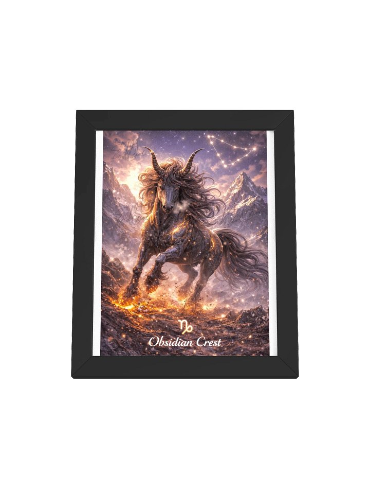 Obsidian Crest Capricorn Zodiac Poster product image (25)