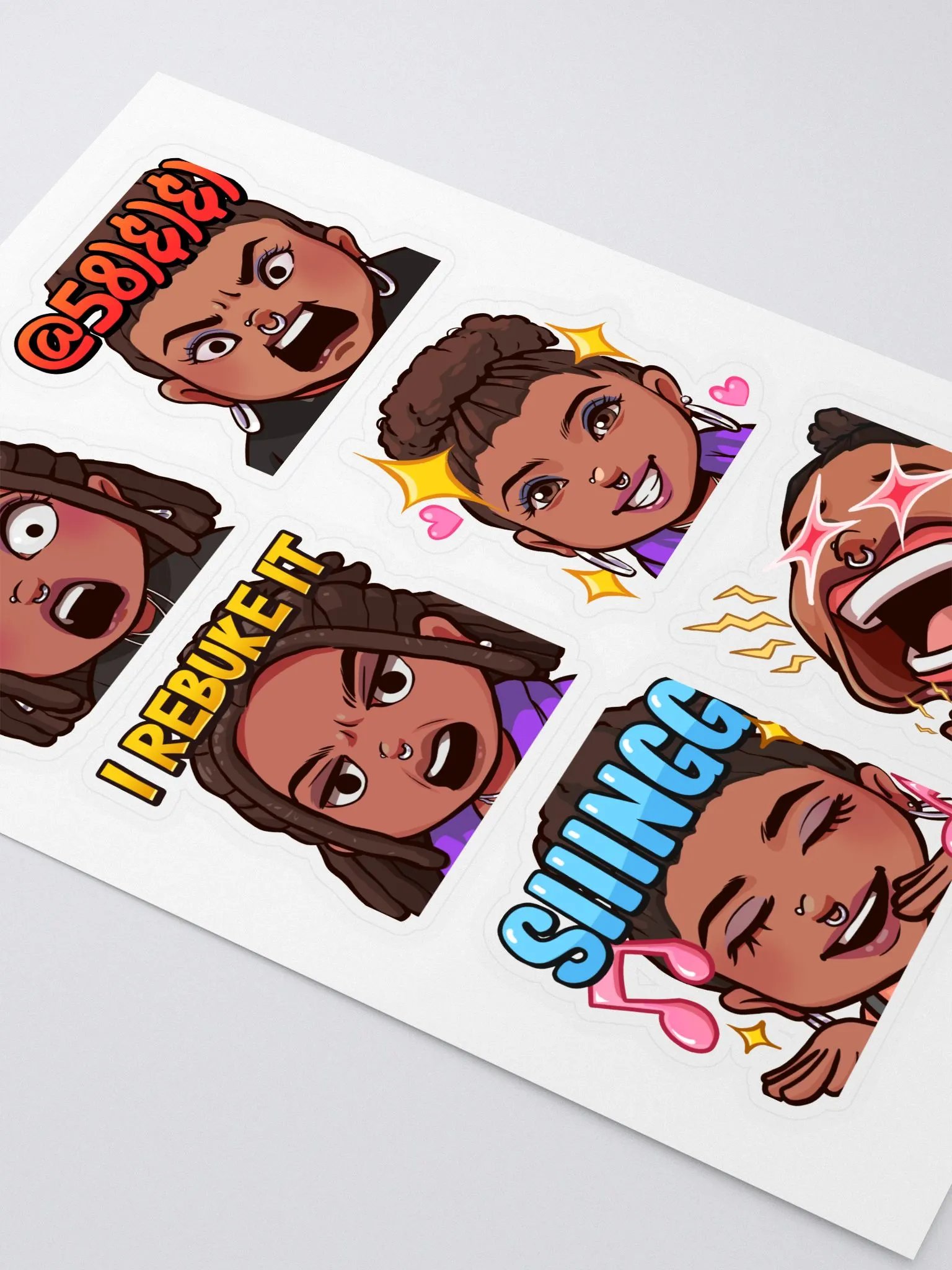 KW Reactions Sticker Sheet product image (2)