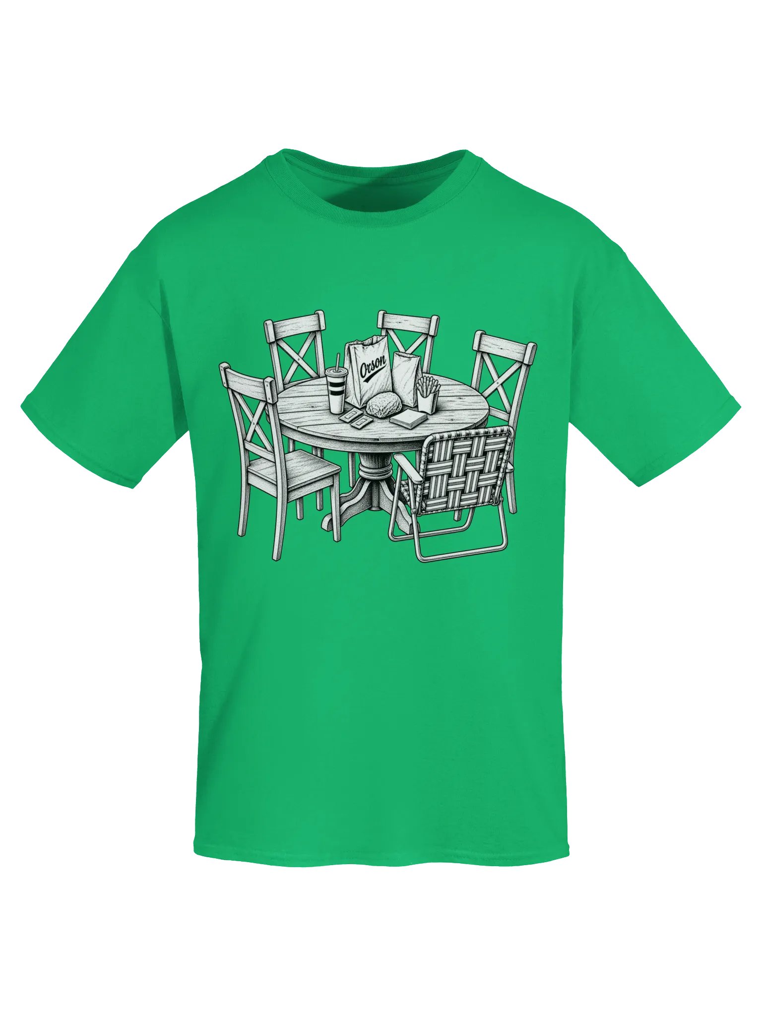 The Folding Chair – Orson Family Dinner T-Shirt product image (70)