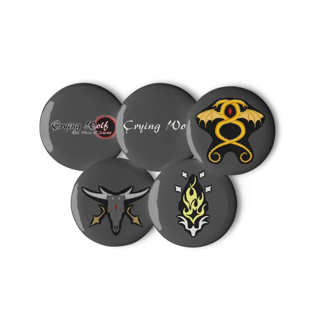 Crying Wolf Nations & Logos Pin Set product image (6)
