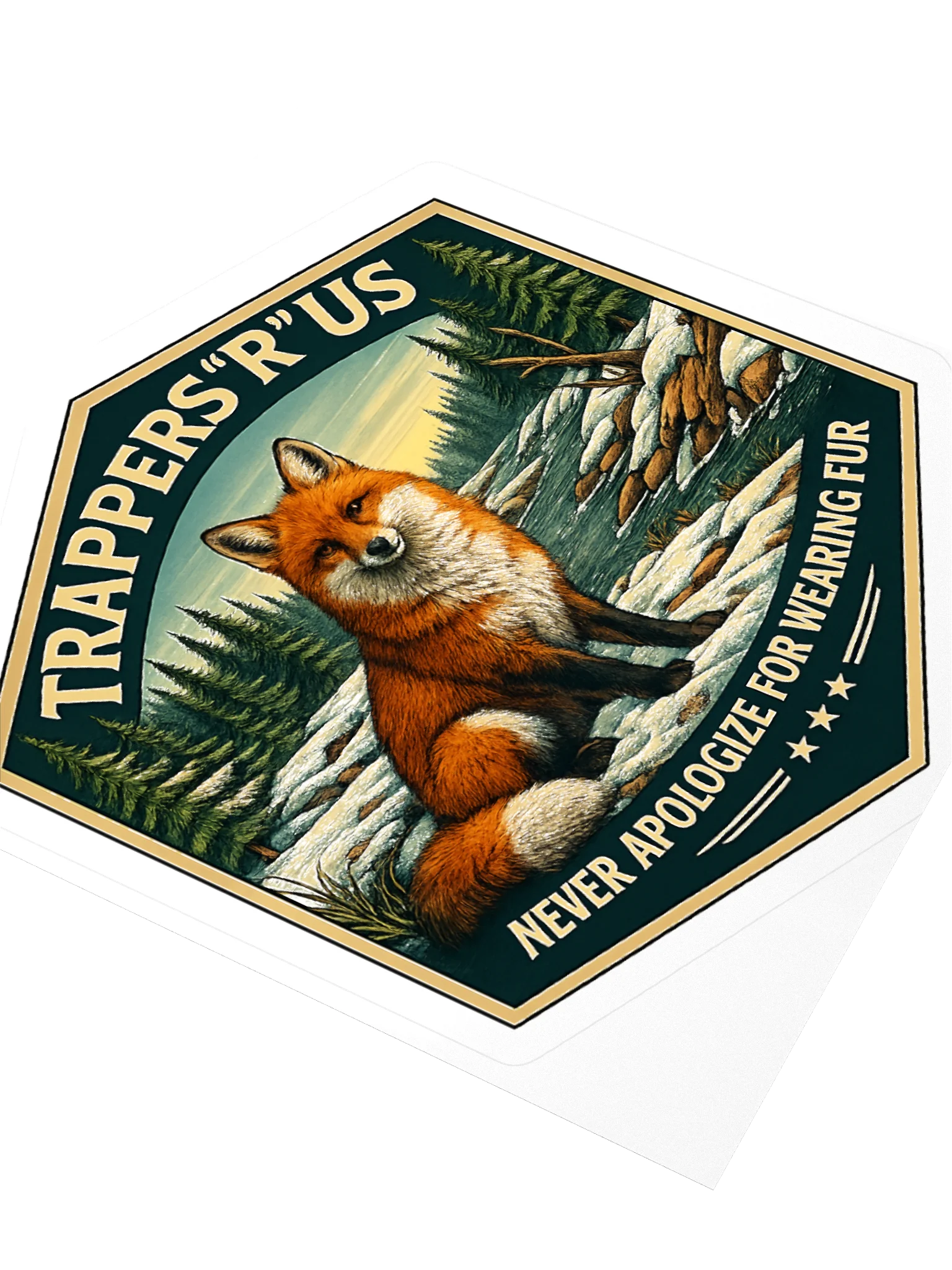 Never Apologize Fox Sticker product image (5)