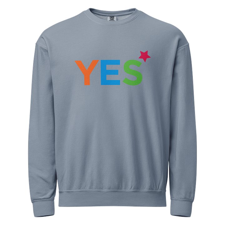 Classic Logo YES Crewneck Sweatshirt by Comfort Colors product image (1)