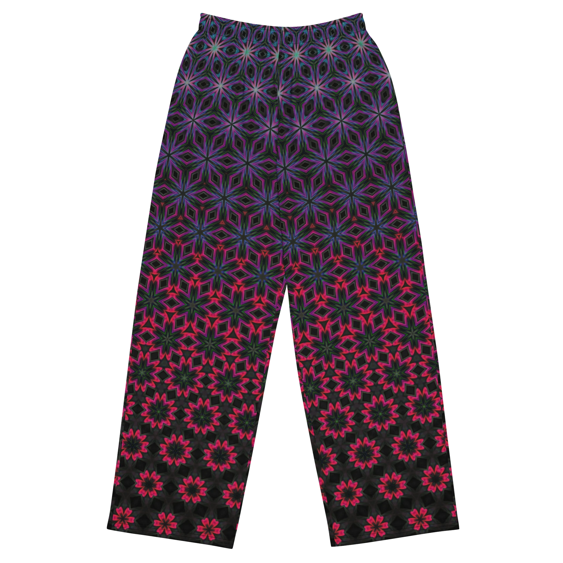 Cosmic Kaleidoscope Unisex Wide-Leg Lounge Pants product image (4)