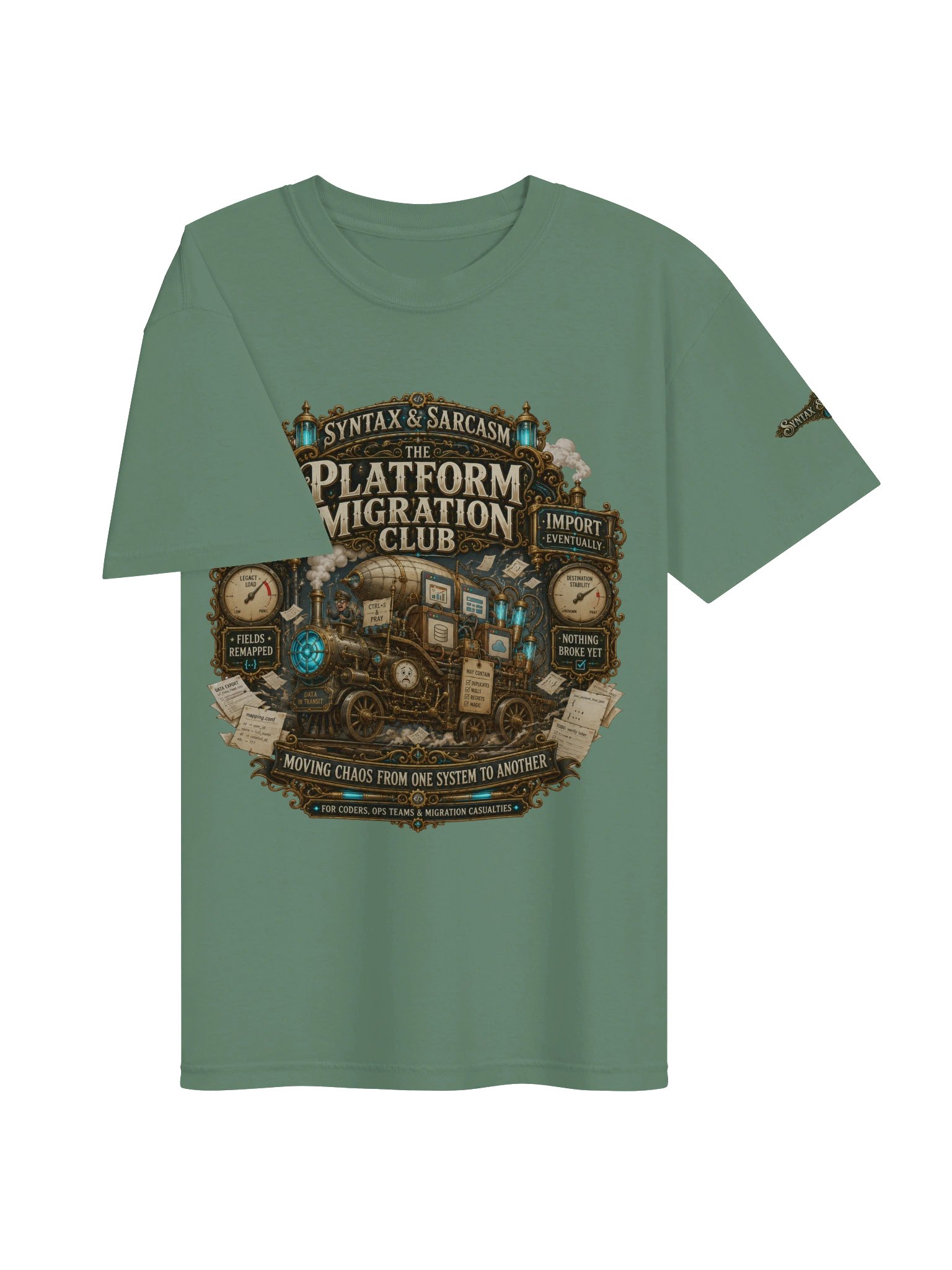 Syntax & Sarcasm Platform Migration Club Heavyweight Premium T-Shirt product image (52)