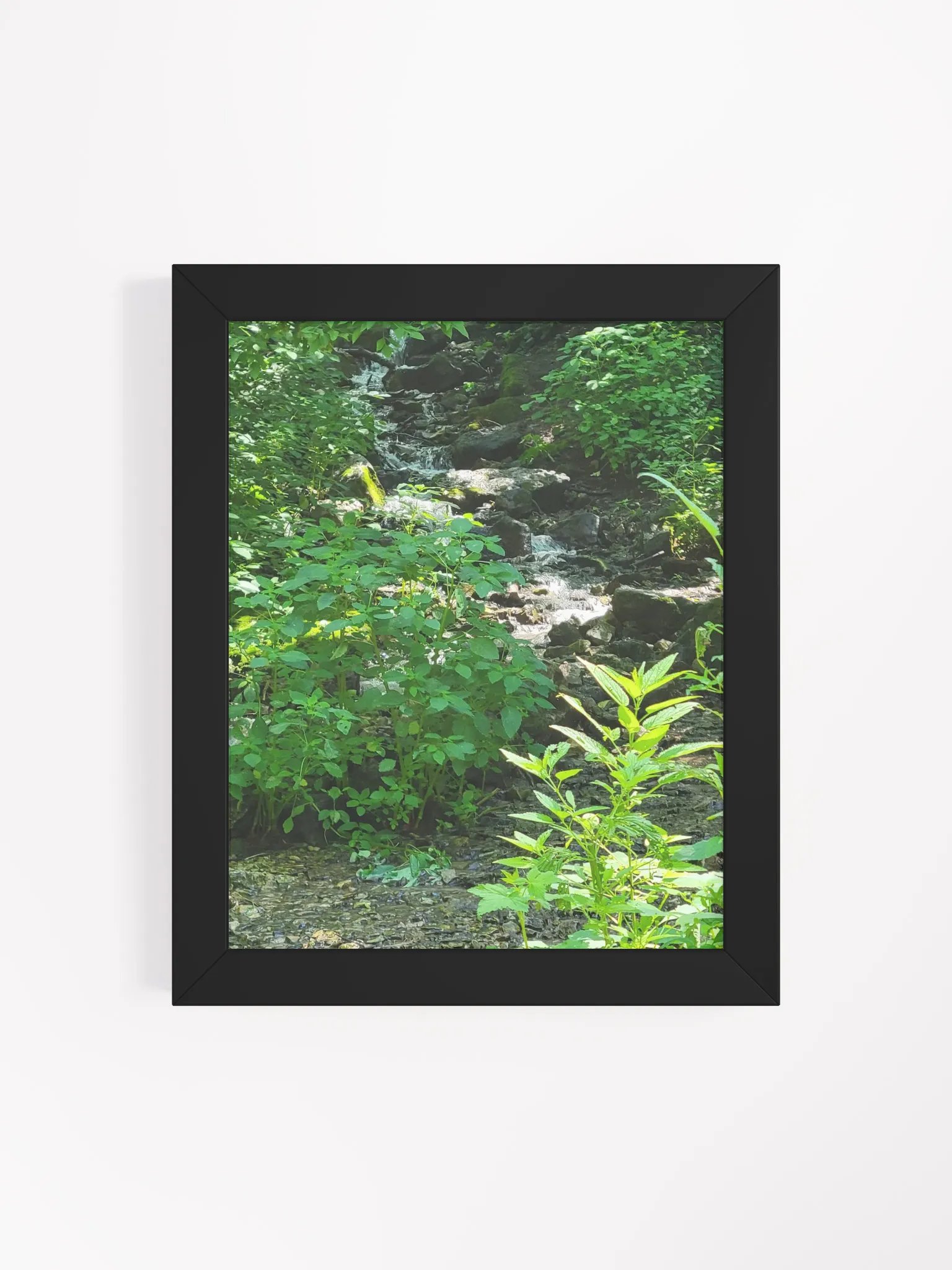Hidden Serene Waterfall Framed Matte Poster product image (4)