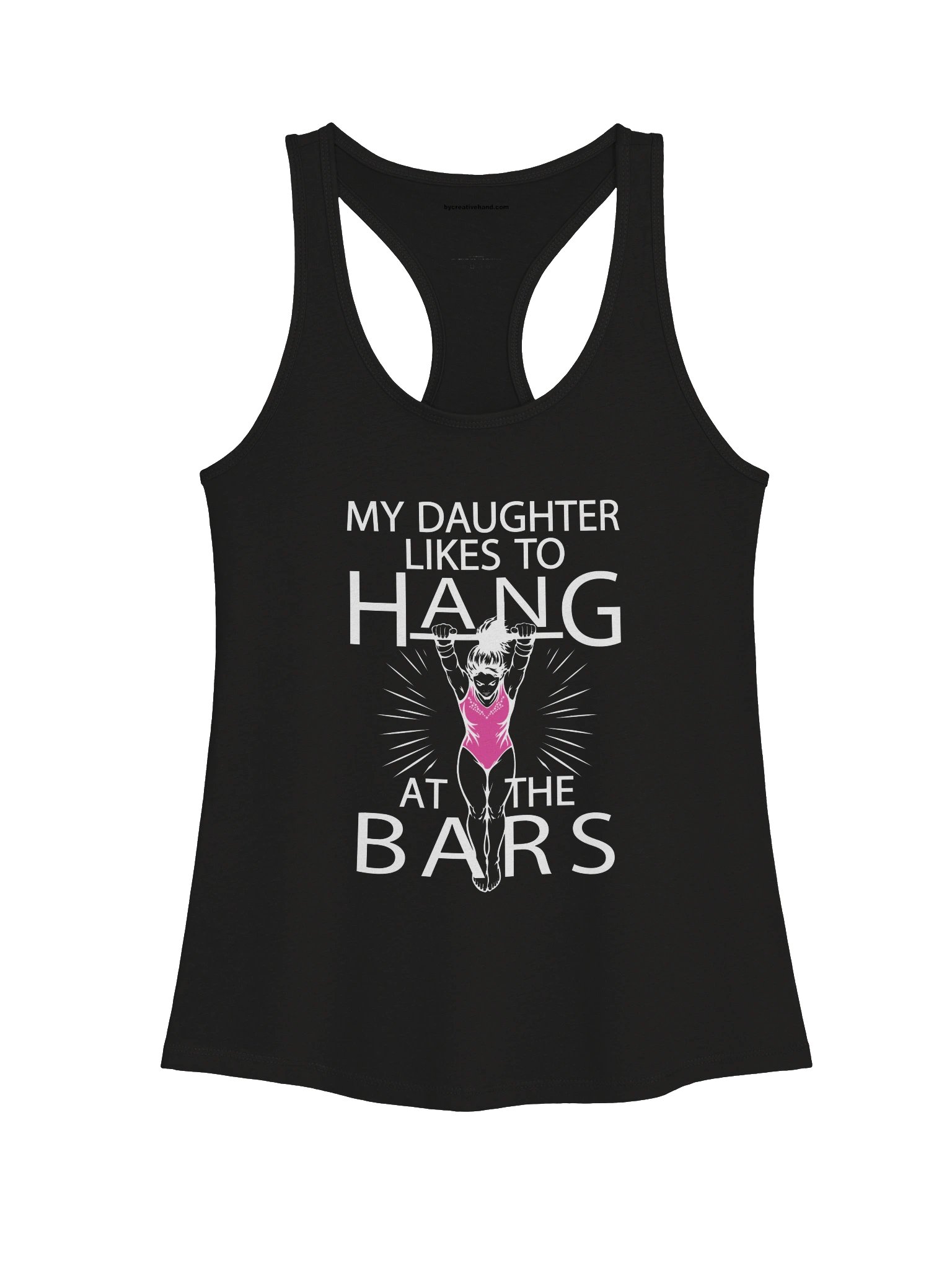 My Daughter Likes to Hang at the Bars Tank Top (White) product image (1)