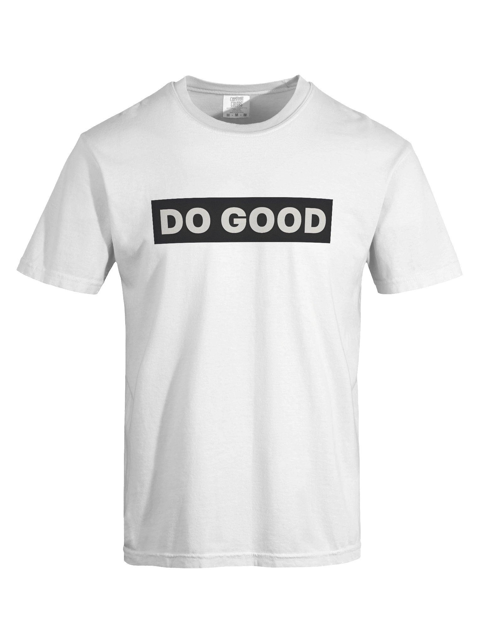 DO GOOD: The Signature Mission Tee. Unisex. Heavyweight White T-shirt. product image (7)