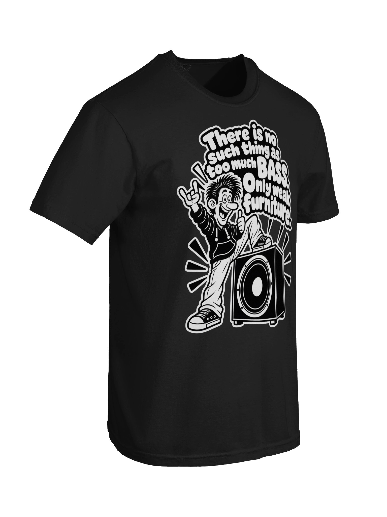 There Is No Thing Too Much Bass, Only Weak Furniture - Dyed Heavy T-Shirt product image (10)