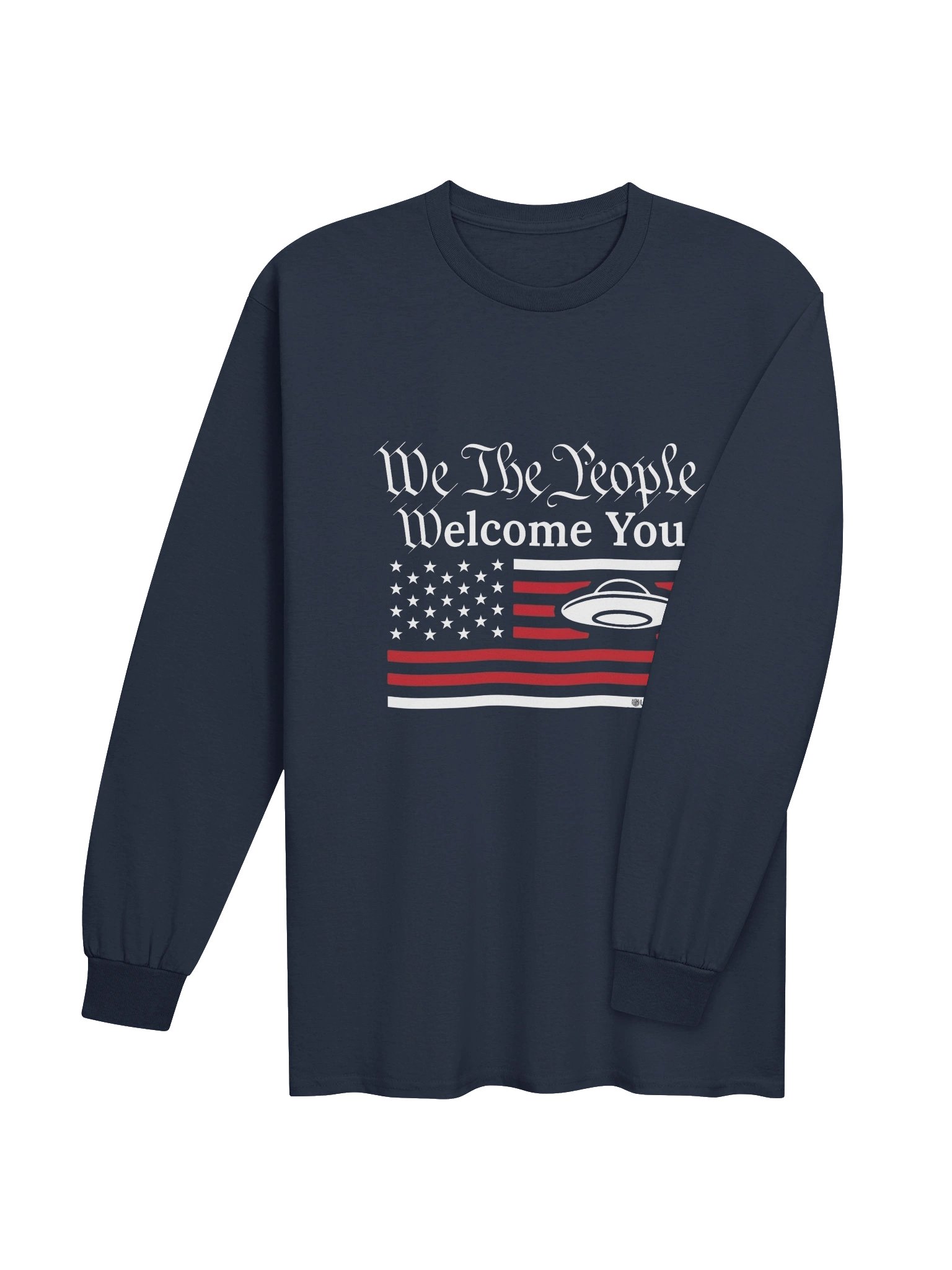 We The People Welcome You - Gildan Cotton Long Sleeve Tee product image (4)