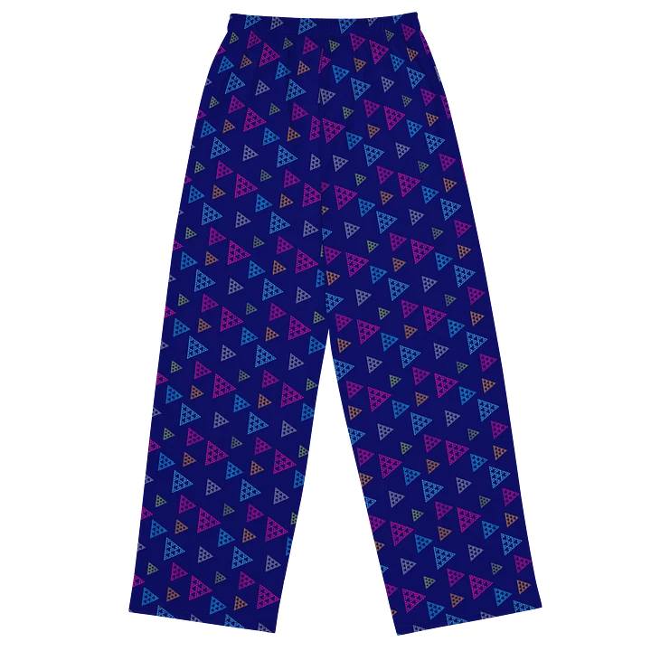 Colorful Geometric Triangles Wide-Leg Pants product image (2)