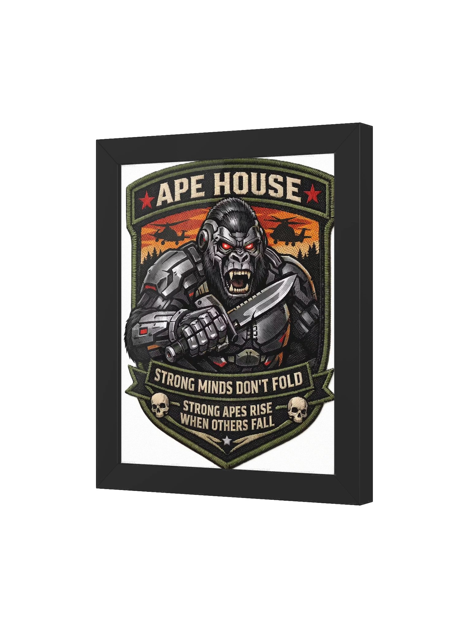 Ape House Wall Poster – Strong Minds Don’t Fold product image (12)