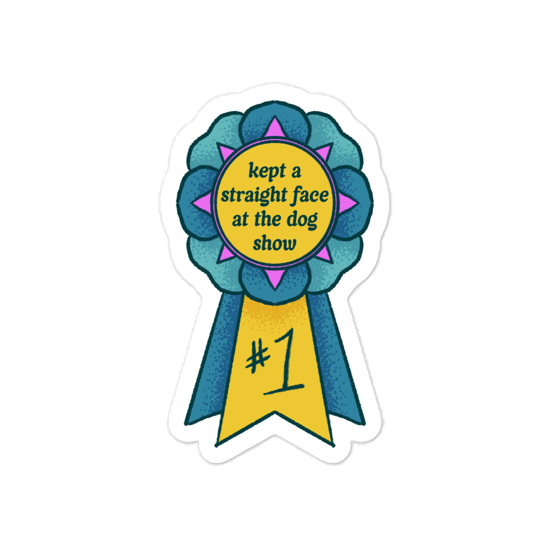 Rosette Series: Straight Face Sticker product image (1)