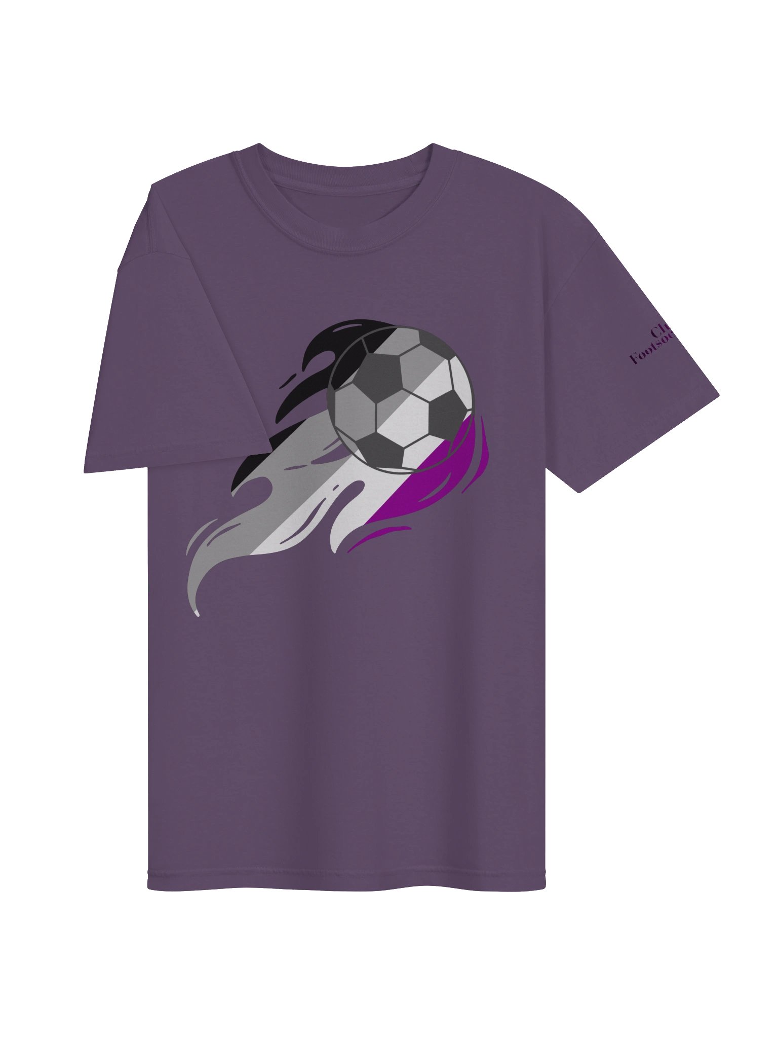 Ace Pride Flaming Soccer Ball Comfort Tee product image (3)