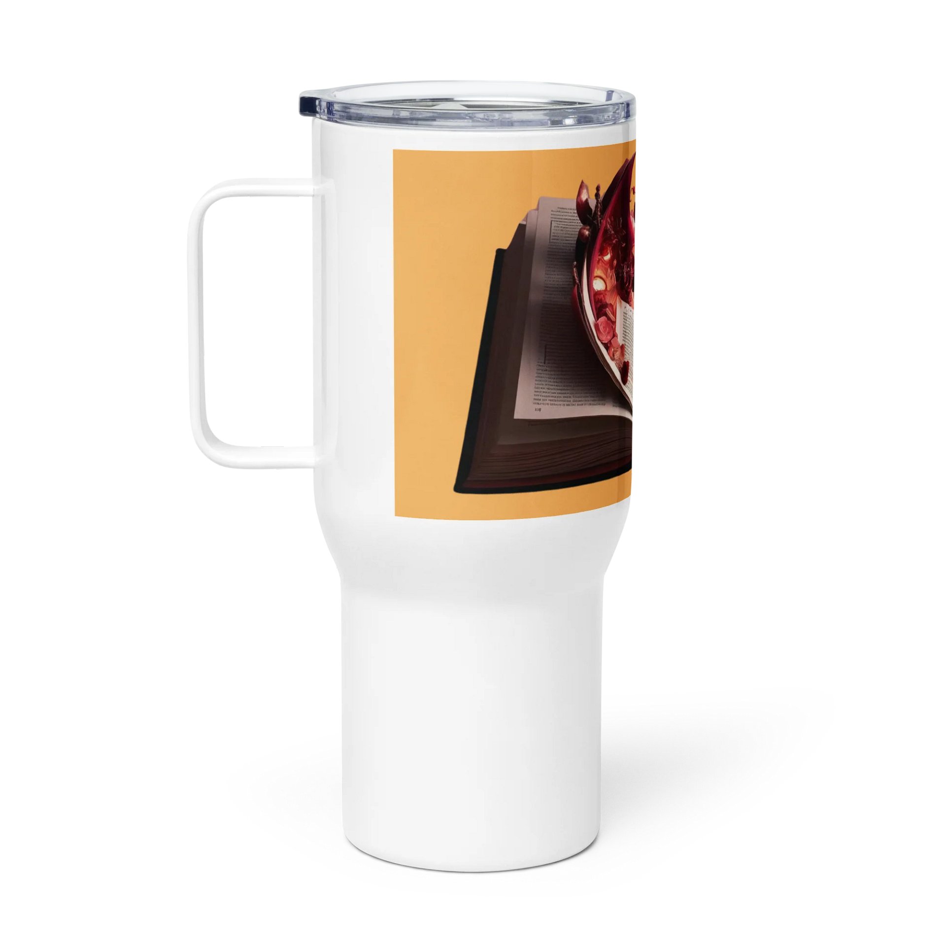 Novel Concepts Publishing – “Burning Pages” Romantasy Travel Mug product image (1)