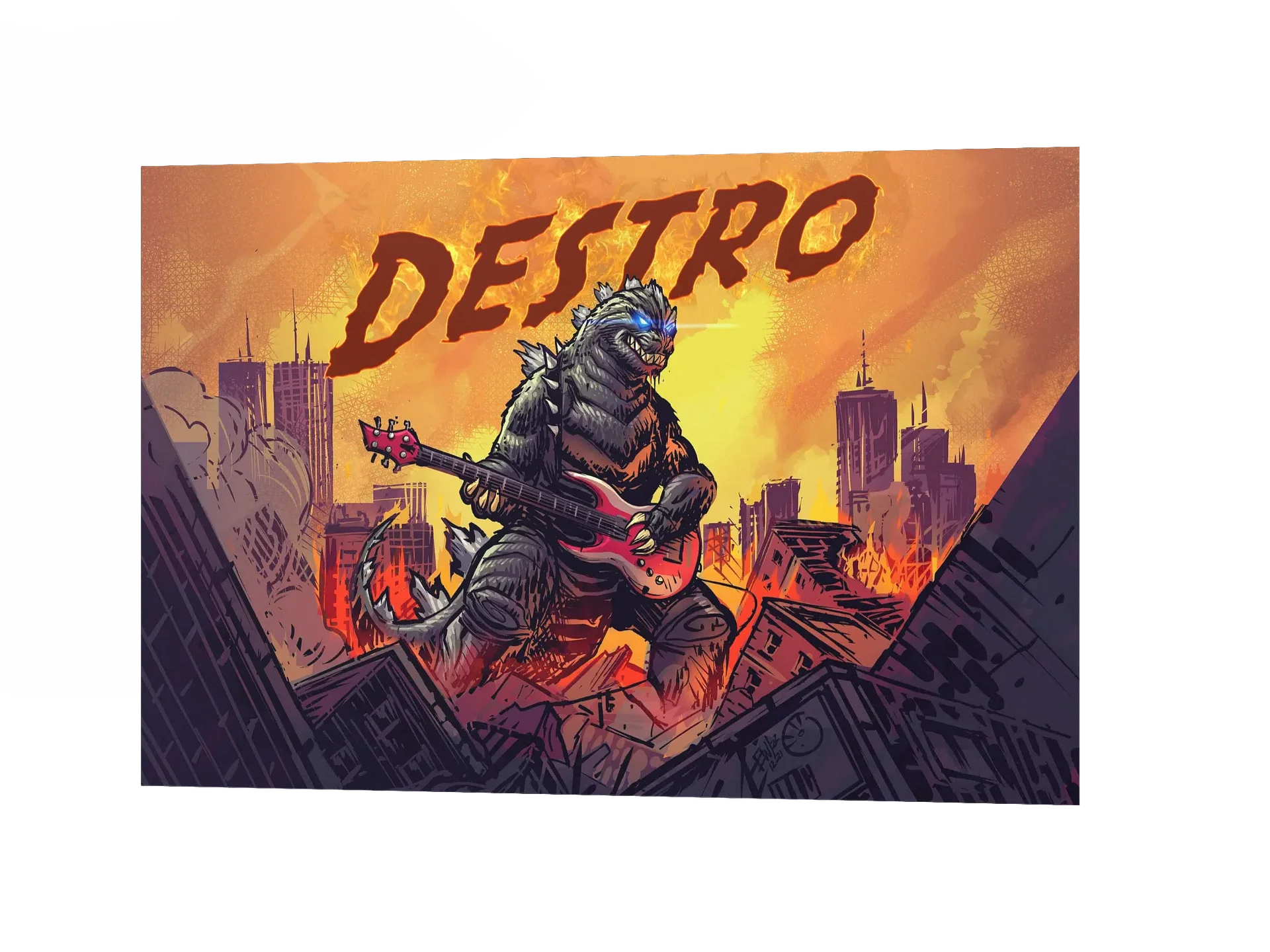 Rock Zilla Matte Poster product image (1)