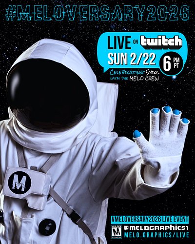 😉 You won't want to miss this... #MELOversary2026 Live Event Sunday 2/22 6p PT (11p ET) celebrating 5yrs of gaming and stream...