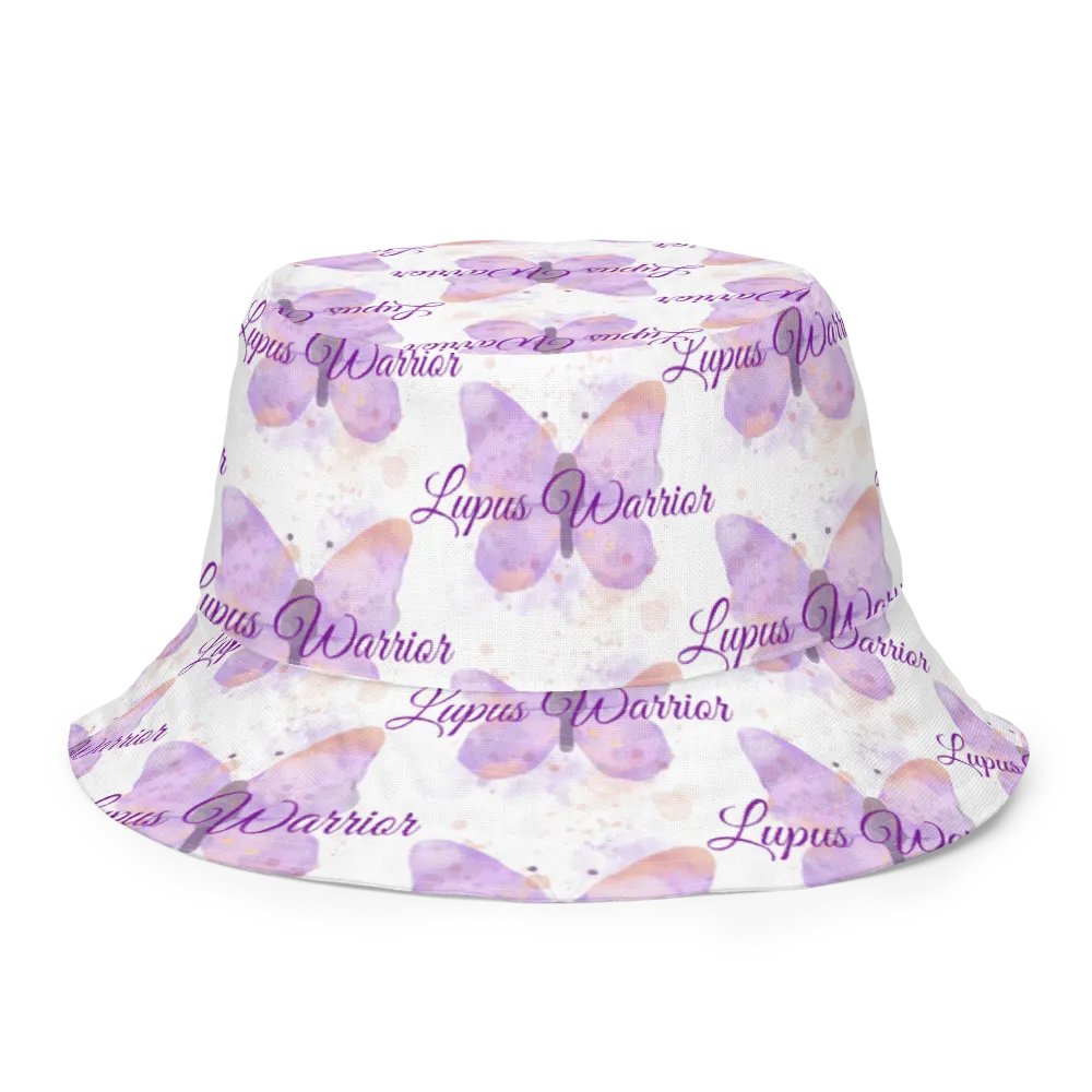Lupus Warrior Purple Butterfly Bucket Hat product image (8)
