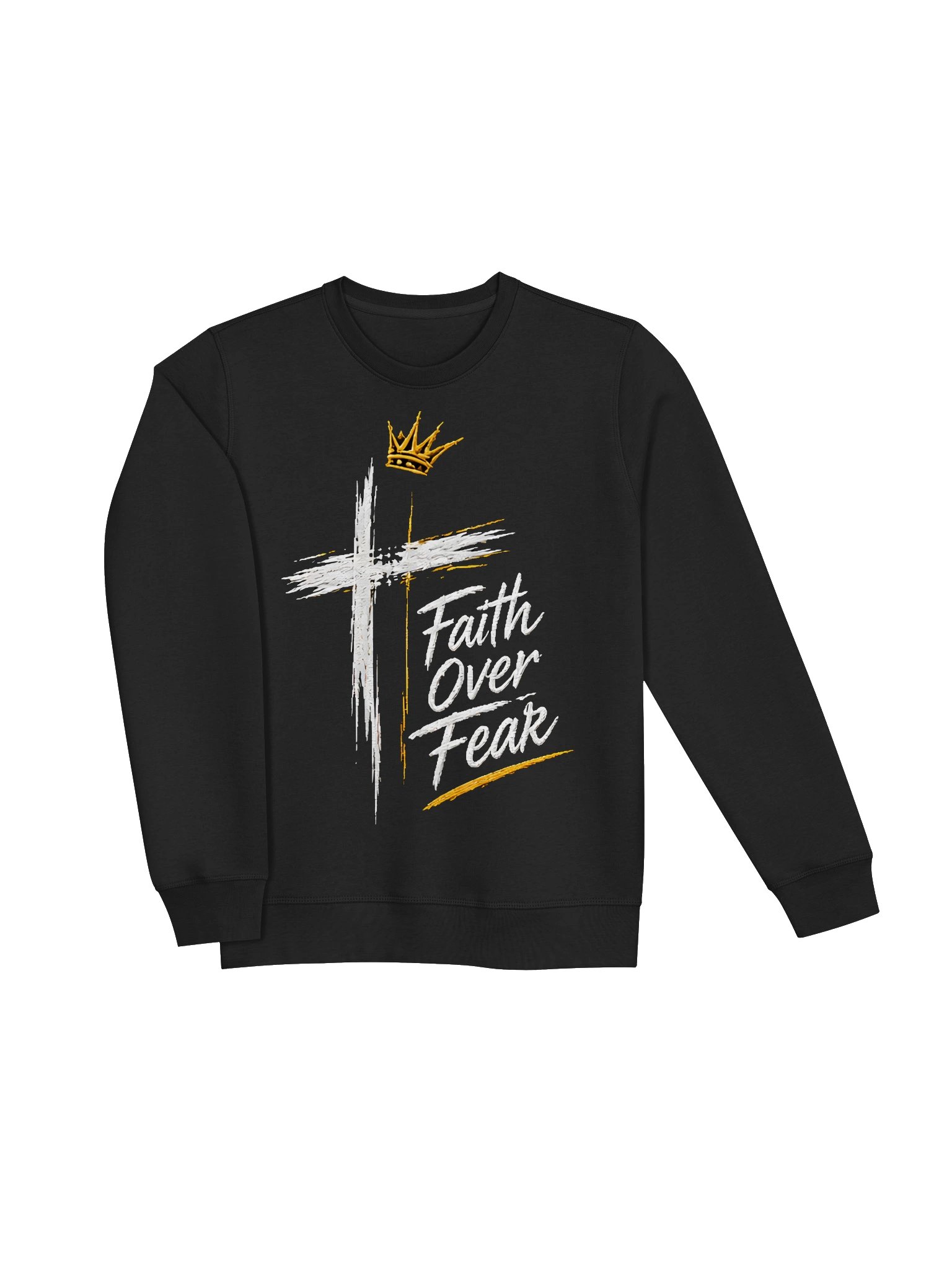 Faith Over Fear Crown Sweatshirt product image (13)