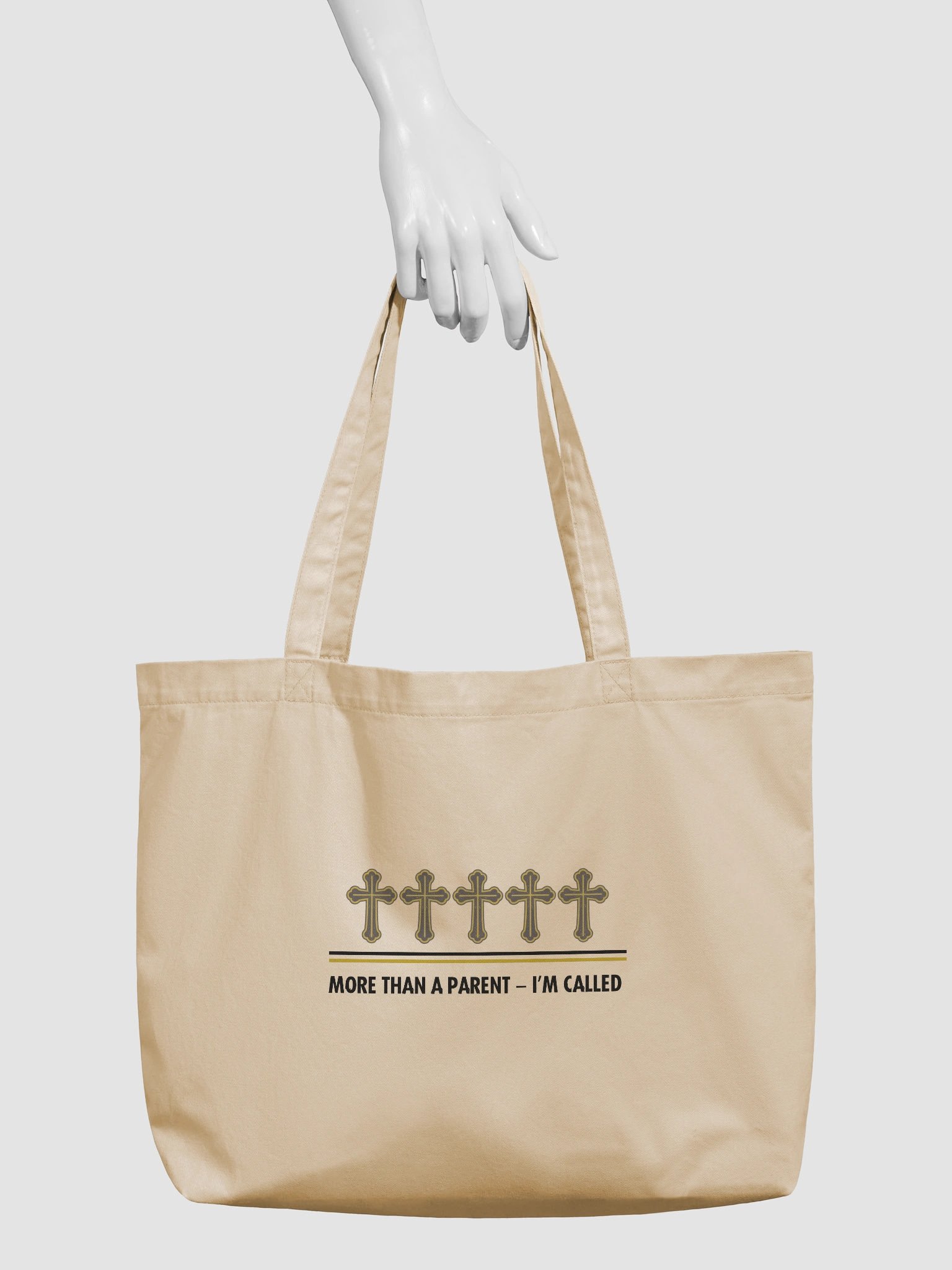 More Than A Parent - I Am Called | Christian Parents Organic Tote Bag | Faith-Based Gift for Christian parents product image (4)