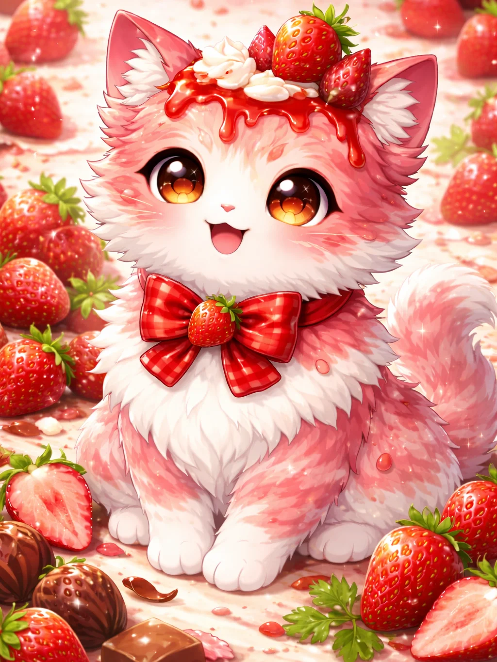 Strawberry Kitty Mousepad product image (1)