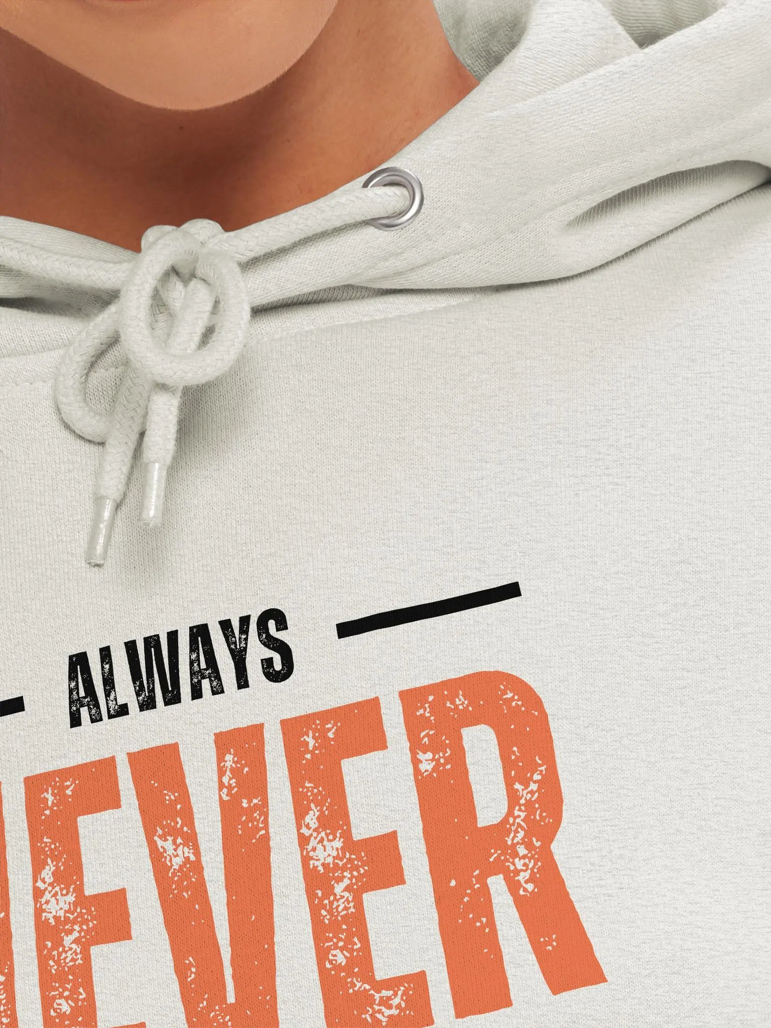 NEVER GIVE UP Strong Statement Hoodie product image (7)