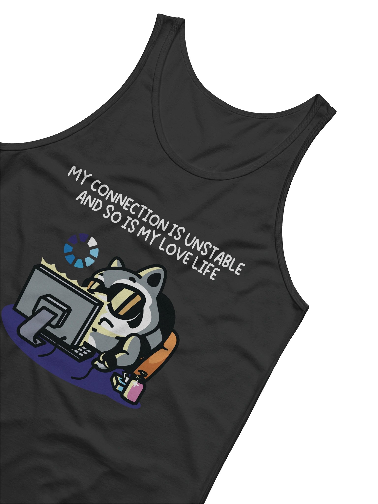 My Connection Is Unstable And So Is My Love Life Men's Athletic Tank product image (4)