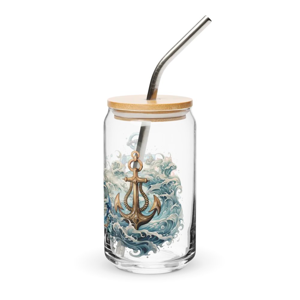 Anchors x3 Glass Can Sipper product image (3)