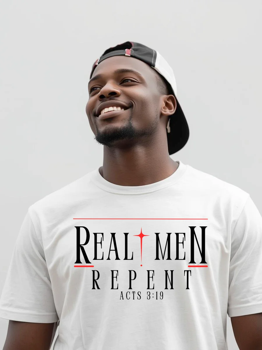 Real Men Repent - Men’s Christian T-Shirt product image (1)