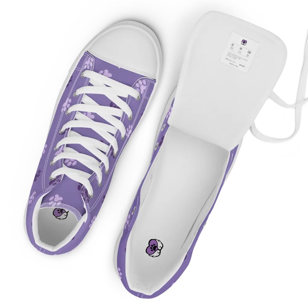 Women's Paw Print High Top Shoes product image (8)