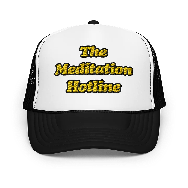 Emroidered Retro Foam Trucker Hat - The Meditation Hotline product image (7)