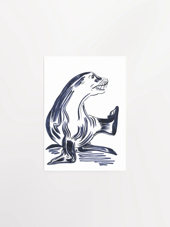 Happy Seal Art Print product image (1)