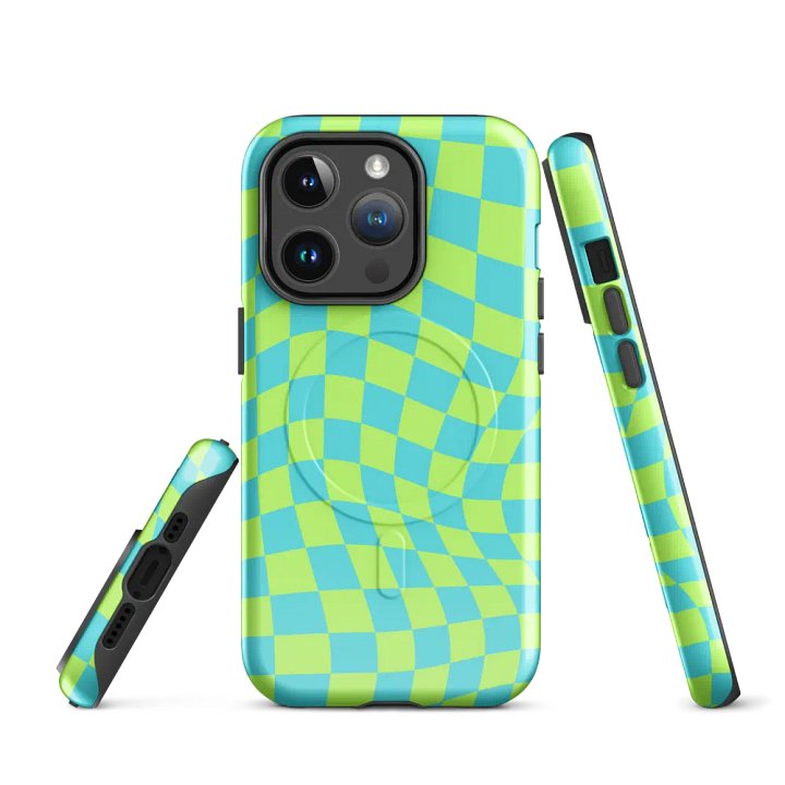 Green & Blue iPhone Case (MagSafe) product image (3)