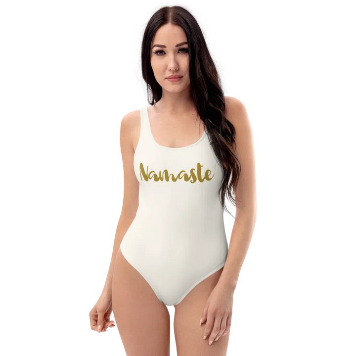 Namaste Cream and Gold Swimsuit product image (1)