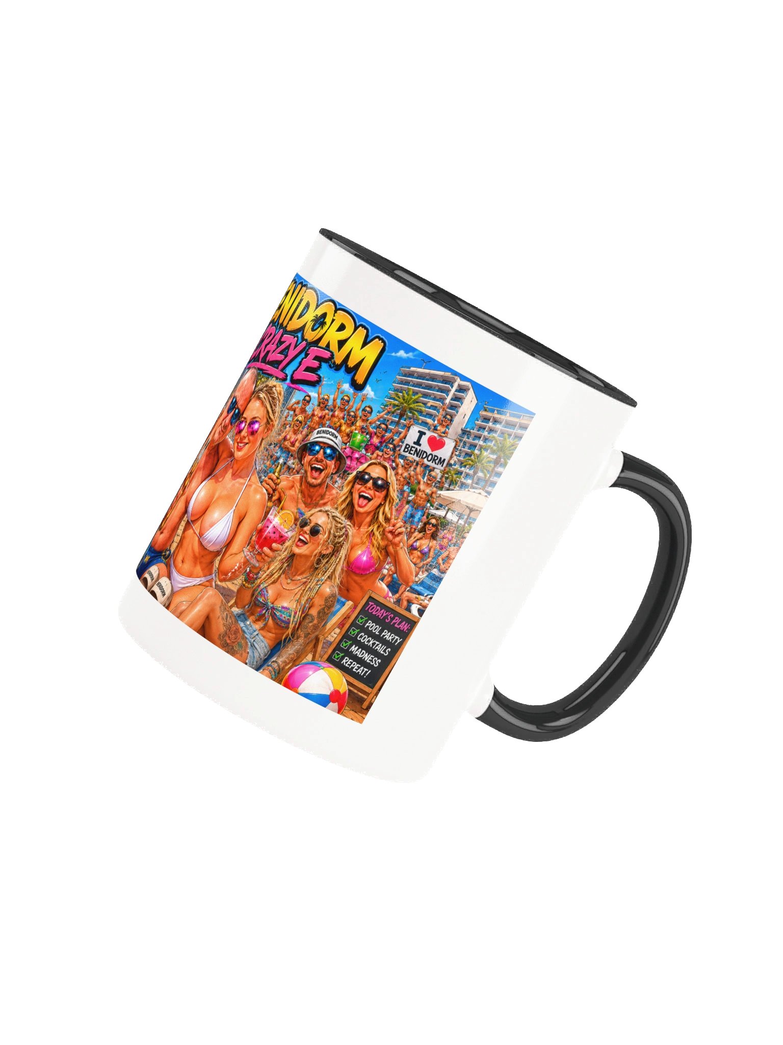 Benidorm Crazy E Pool Party Mug Color Handle product image (28)